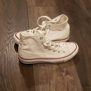 White Converse Hightops